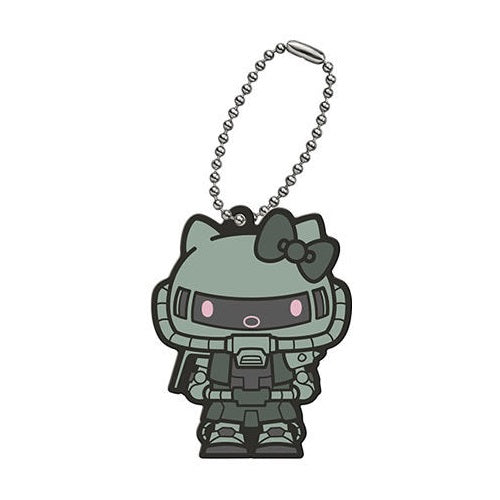 Gundam x Hello Kitty Rubber Mascot Key Chain