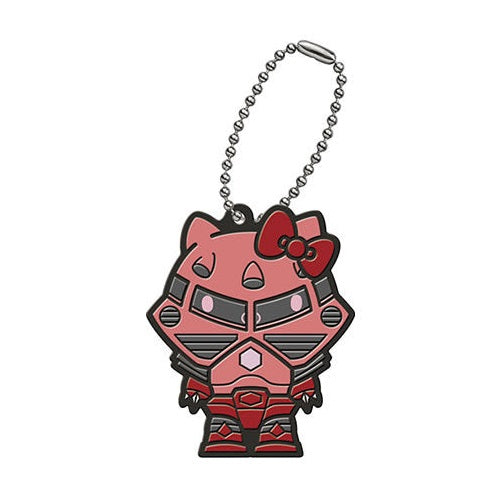Gundam x Hello Kitty Rubber Mascot Key Chain