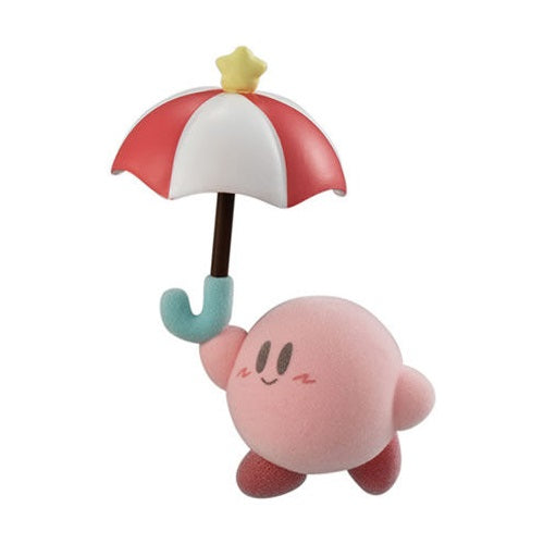 Kirby Pupupu Friends Flocked Fuzzy Bandai 1.5-Inch Mini-Figure