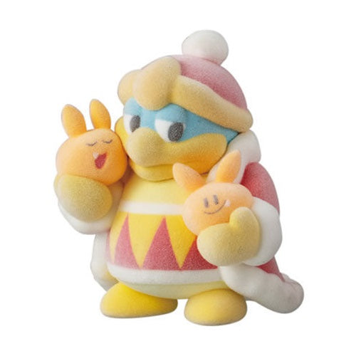Kirby Pupupu Friends Flocked Fuzzy Bandai 1.5-Inch Mini-Figure