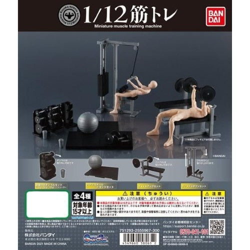 Miniature Muscle Training 1/12 Bandai Gym Set