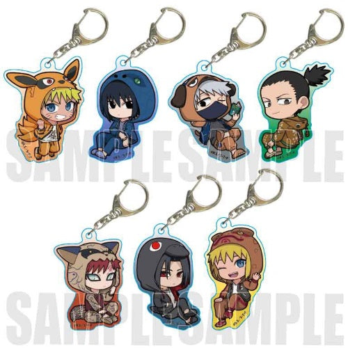 Naruto Shippuden Kigurumi Pajamas Trading Strap Bellhouse 2-Inch Key Chain