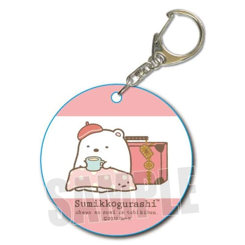 San-x Sumikko Gurashi Soft Clear Charm Bellhouse 1-Inch Key Chain
