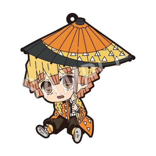 Demon Slayer Rubber Strap Japanese Umbrella Chugai Kogyo 2-Inch Key Chain