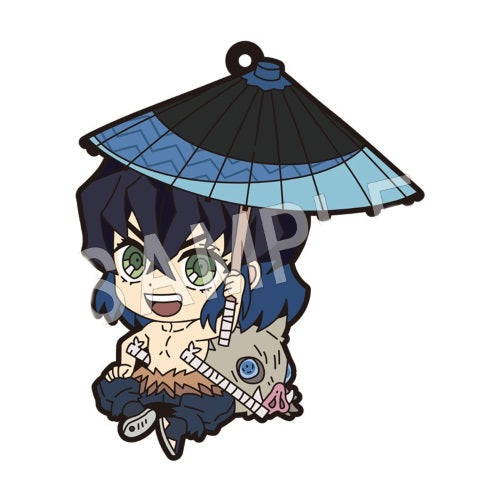 Demon Slayer Rubber Strap Japanese Umbrella Chugai Kogyo 2-Inch Key Chain