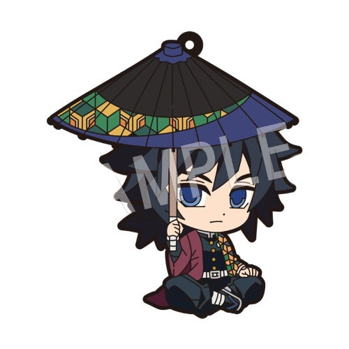 Demon Slayer Rubber Strap Japanese Umbrella Chugai Kogyo 2-Inch Key Chain