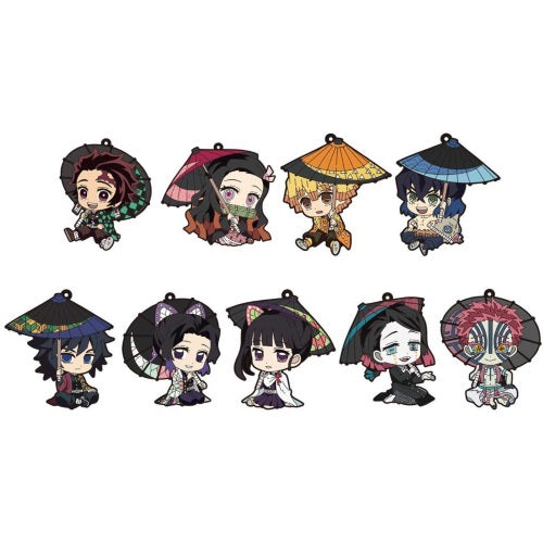 Demon Slayer Rubber Strap Japanese Umbrella Chugai Kogyo 2-Inch Key Chain