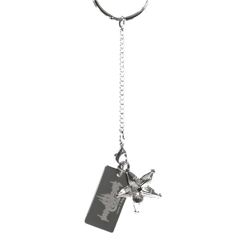 Disney Kingdom Hearts Keyblade Charm Square Enix Key Chain