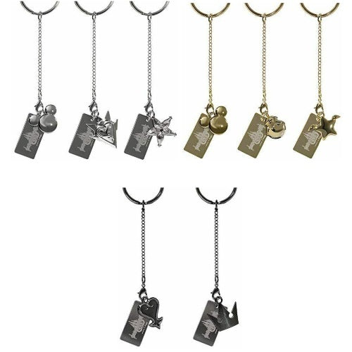 Disney Kingdom Hearts Keyblade Charm Square Enix Key Chain