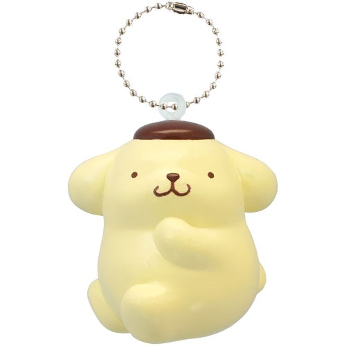 San-X Pompompurin Soft Key Holder F-Toys 2.5-Inch Key Chain Mini-Figure