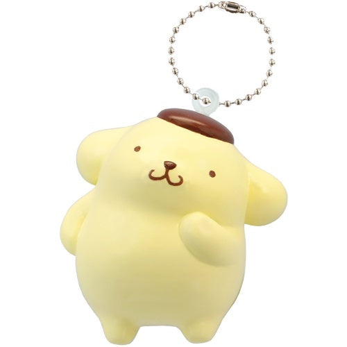 San-X Pompompurin Soft Key Holder F-Toys 2.5-Inch Key Chain Mini-Figure