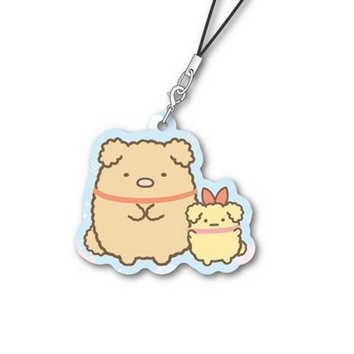 San-x Sumikko Gurashi Koinu to Inu Gokko Metal Charm Xebec 2-Inch Key Chain