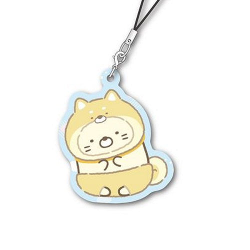 San-x Sumikko Gurashi Koinu to Inu Gokko Metal Charm Xebec 2-Inch Key Chain