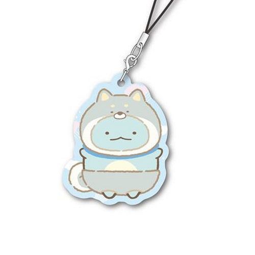 San-x Sumikko Gurashi Koinu to Inu Gokko Metal Charm Xebec 2-Inch Key Chain
