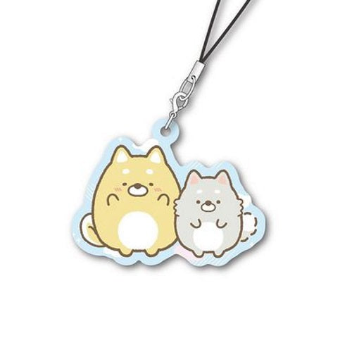 San-x Sumikko Gurashi Koinu to Inu Gokko Metal Charm Xebec 2-Inch Key Chain