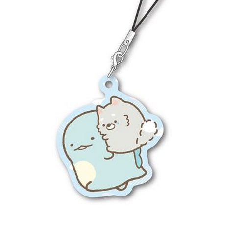 San-x Sumikko Gurashi Koinu to Inu Gokko Metal Charm Xebec 2-Inch Key Chain