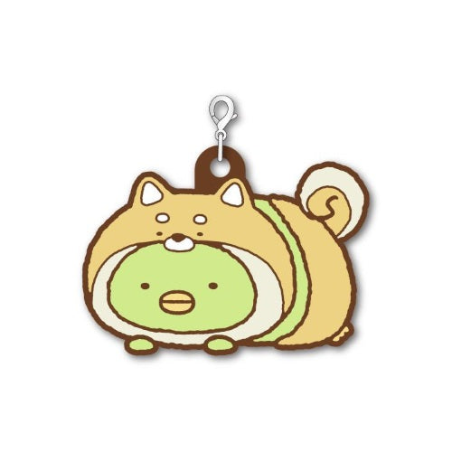 San-x Sumikko Gurashi Koinu to Inu Gokko Rubber Charm Xebec 1.5-Inch Key Chain