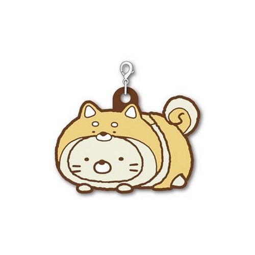 San-x Sumikko Gurashi Koinu to Inu Gokko Rubber Charm Xebec 1.5-Inch Key Chain
