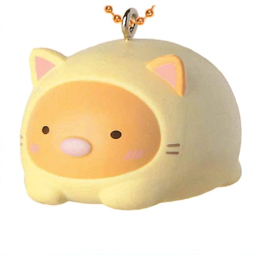 San-X Sumikko Gurashi Dressed As Cat Mascot Nekoninarikiri IP4 2-Inch Key Chain