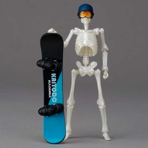 MiniQ Dokuro-Man Winter Sports Ver. Skeleton Kaiyodo 3-Inch Mini-Figure