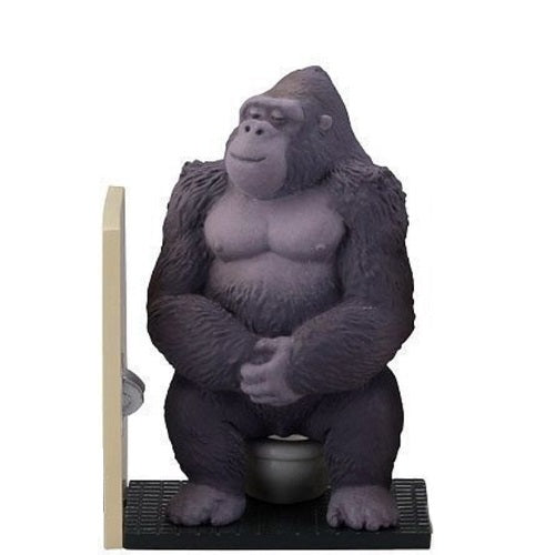 MiniQ Sato Kunio's Animal Bathroom Break Kaiyodo Mini-Figure