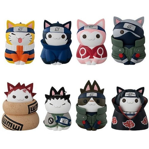 Naruto Nyaruto Konoha's Cheerful Cats Megahouse 2-Inch Mini-Figure