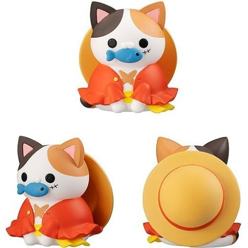 One Piece Nyanpiece Pirate King Mega Cat Megahouse 1-Inch Mini-Figure