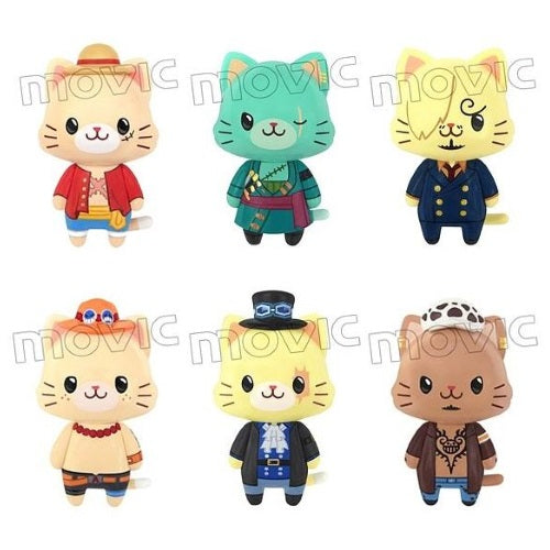 One Piece Cat Version Movic 1.5-Inch Key Chain Mini-Figure