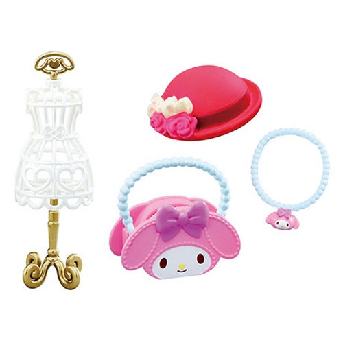 Sanrio My Melody Secret Dress-Up Room Re-ment Miniature Doll Furniture