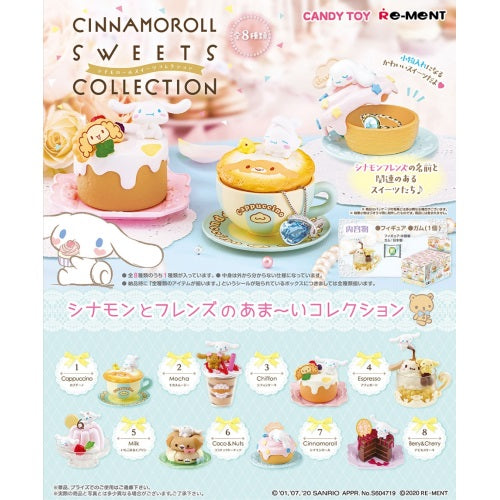 Sanrio Cinnamoroll Sweets Collection 2-Inch Re-Ment Collectible Figure