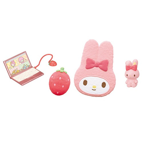 Sanrio My Melody Strawberry Room Re-Ment Miniature Doll Furniture
