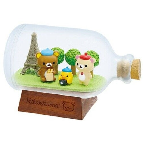 San-X Rilakkuma Europe Tour Terrarium 4-Inch Re-ment Mini-Figure