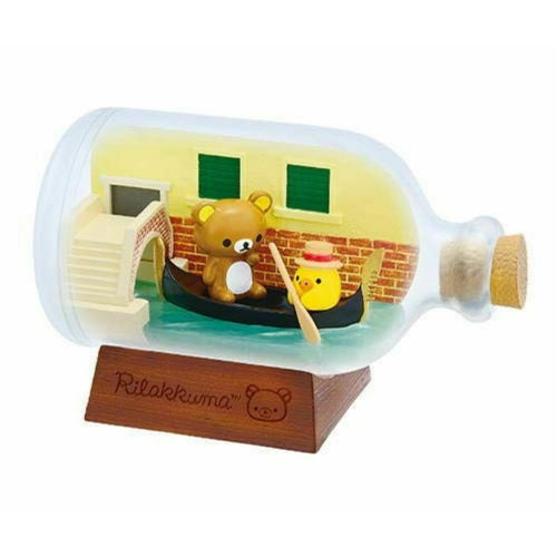 San-X Rilakkuma Europe Tour Terrarium 4-Inch Re-ment Mini-Figure