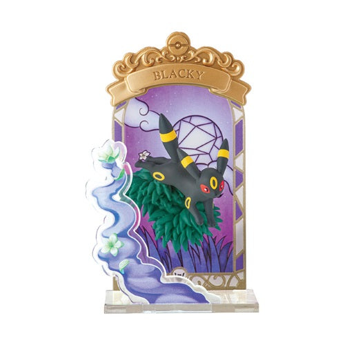 Pokemon Stained Glass Collection Re-Ment 3-Inch Collectible