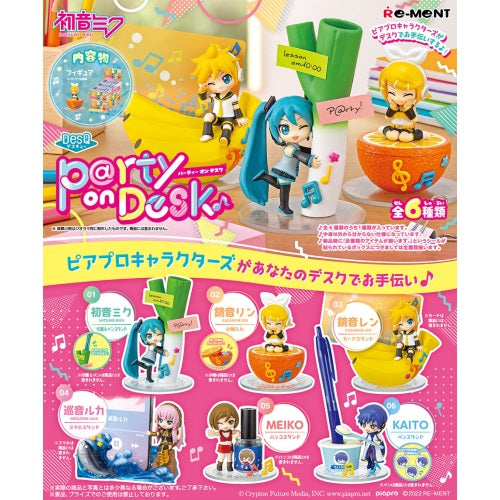 Hatsune Miku DesQ Party On Desk Re-Ment 3-Inch Collectible Toy