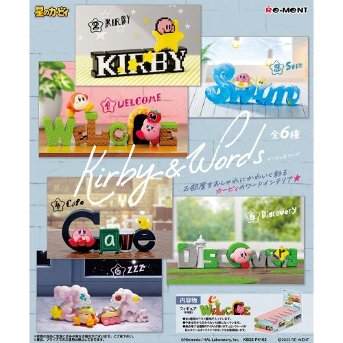 Kirby Of The Stars Kirby And Words Series Re-Ment 3-Inch Collectible Toy