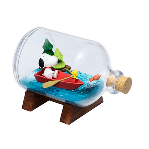 Peanuts Snoopy And Woodstock On Vacation Terrarium Re-Ment 3-Inch Collectible