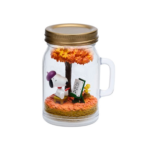 Peanuts Snoopy And Woodstock On Vacation Terrarium Re-Ment 3-Inch Collectible