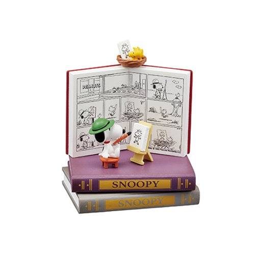 Peanuts Snoopy Nano Bookworld 2.5-Inch Re-ment Collectible Figure