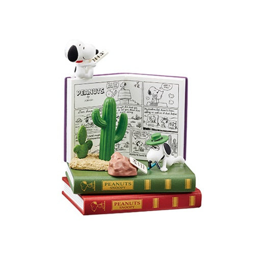 Peanuts Snoopy Nano Bookworld 2.5-Inch Re-ment Collectible Figure