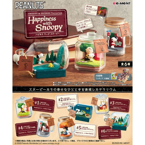 Peanuts Happiness With Snoopy 3-Inch Terrarium Re-Ment Collectible Toy