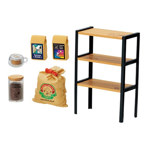 Peanuts Snoopy Coffee Roastery And Cafe Re-Ment Miniature Doll Furniture