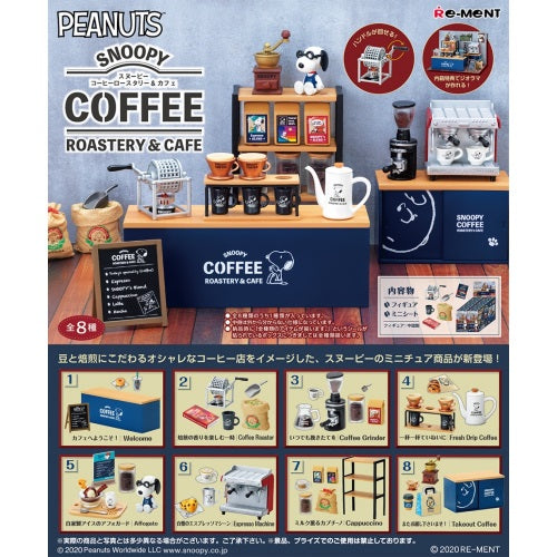 Peanuts Snoopy Coffee Roastery And Cafe Re-Ment Miniature Doll Furniture