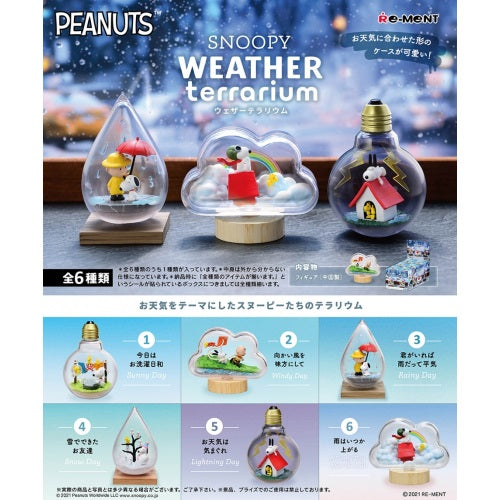 Peanuts Snoopy Weather Terrarium Re-Ment Collectible Toy