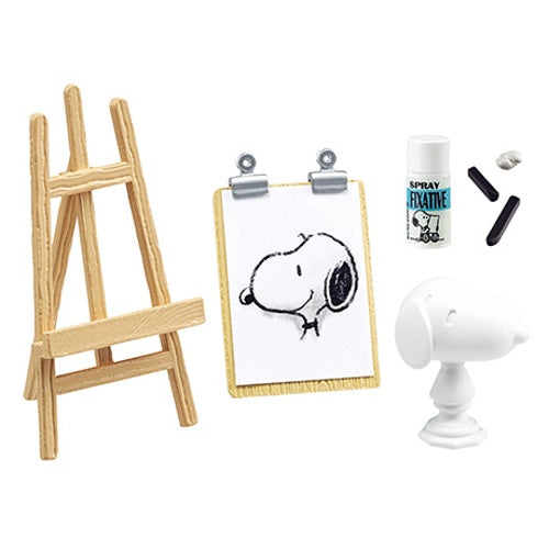 Peanuts Snoopy's Art Studio Re-Ment Miniature Doll Furniture