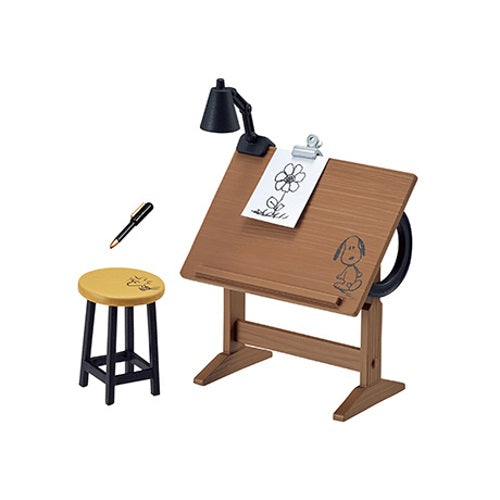 Peanuts Snoopy's Art Studio Re-Ment Miniature Doll Furniture