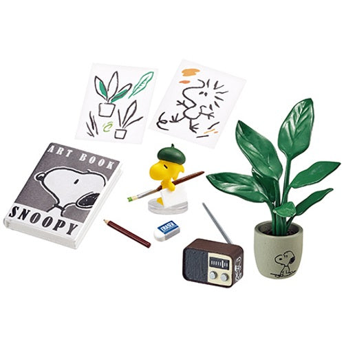 Peanuts Snoopy's Art Studio Re-Ment Miniature Doll Furniture