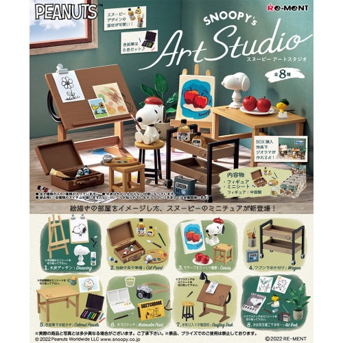 Peanuts Snoopy's Art Studio Re-Ment Miniature Doll Furniture