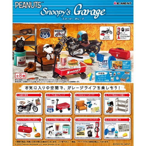 Peanuts Snoopy's Garage Re-Ment Miniature Doll Furniture