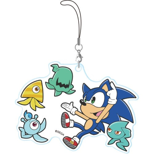 Sonic The Hedgehog Chokokawa Twin Strap Sega Acrylic 2.5-Inch Key Chain